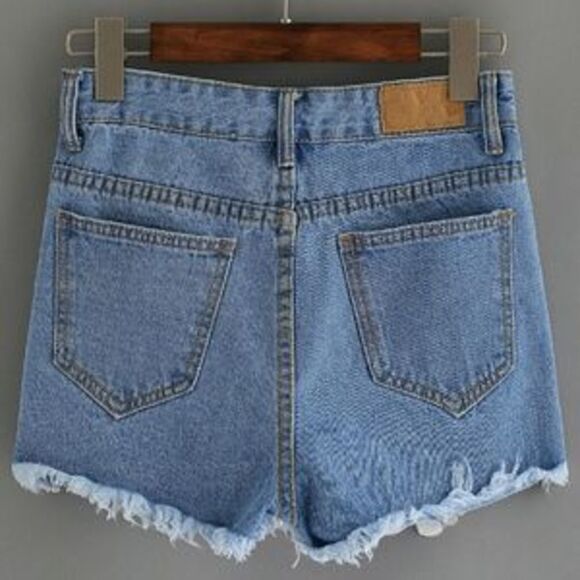 Daisy Embellished Jean Shorts - Picture 3 of 3